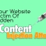 Content Injaction Spam Attack