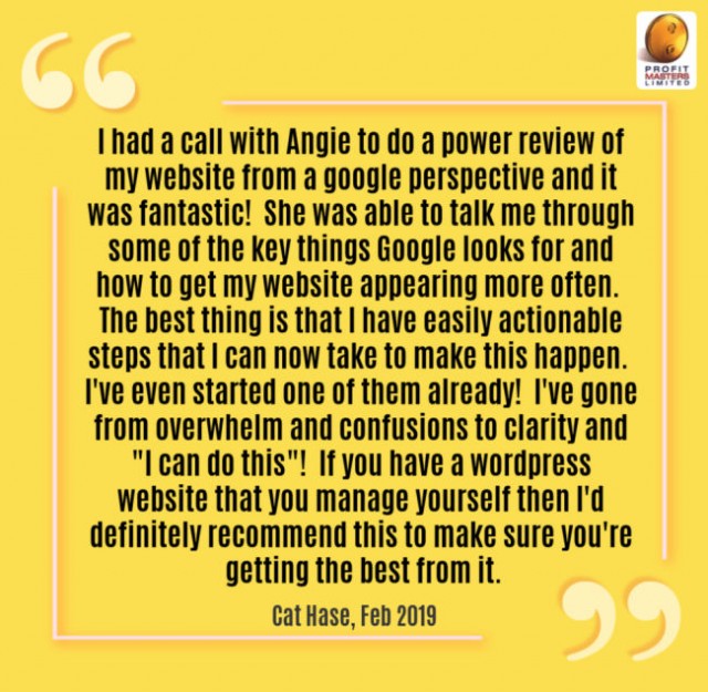 Client Testimonial - Website Power Review